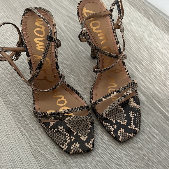 Sam Edelman | Shoes | Sam Edelman Leeanne Snake Skin Strappy Dress ...